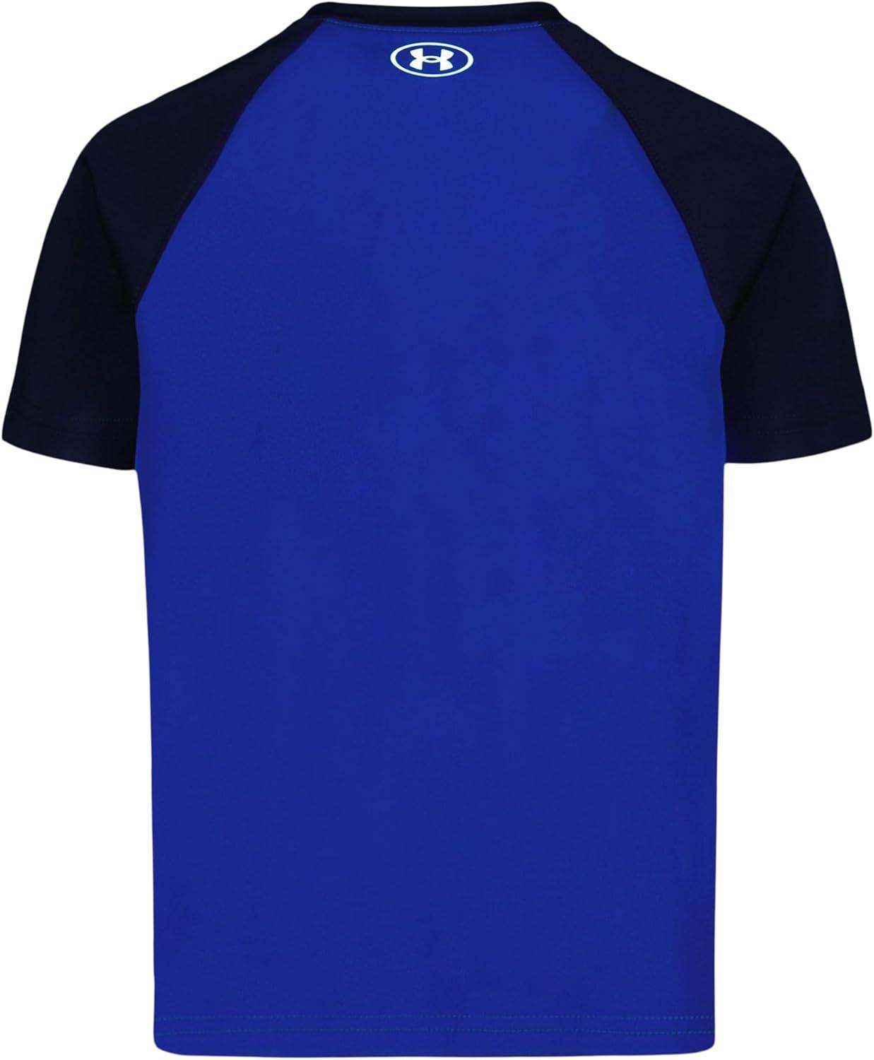 imageUnder Armour Boys Shirt Crewneck Lightweight and BreathableRoyal Baseball Raglan Tee