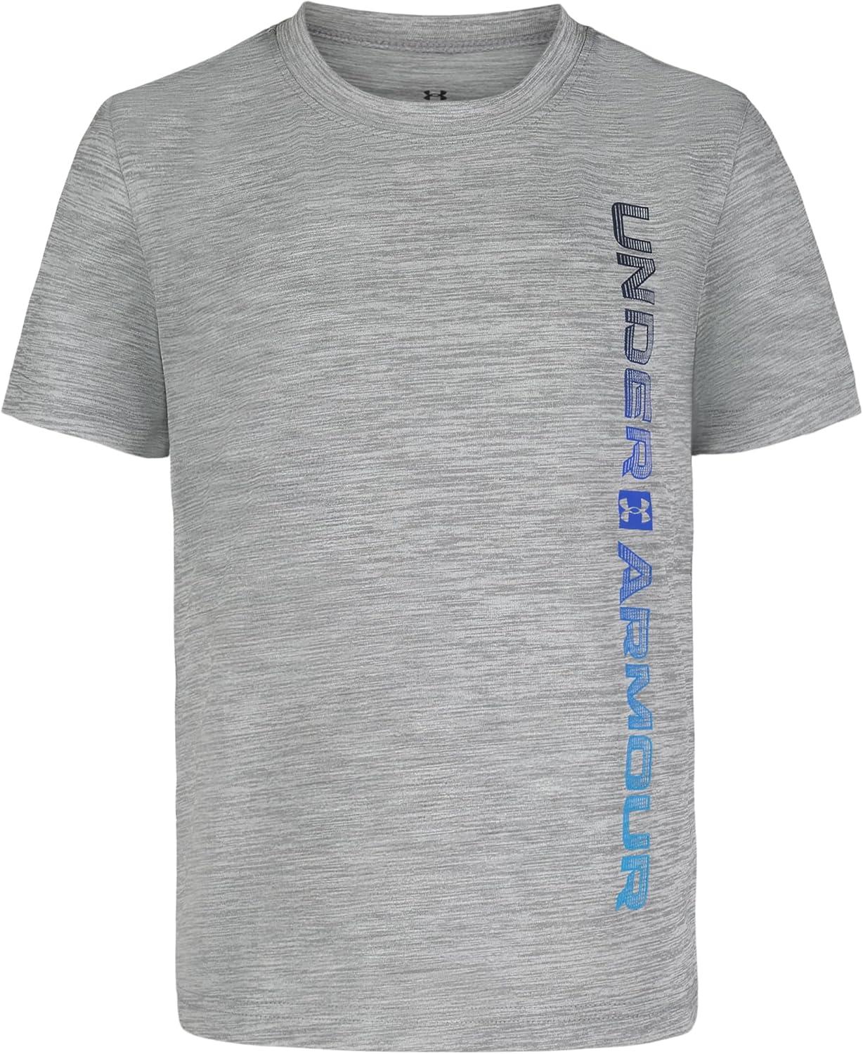 imageUnder Armour Boys Shirt Crewneck Lightweight and BreathableSteel Vertical