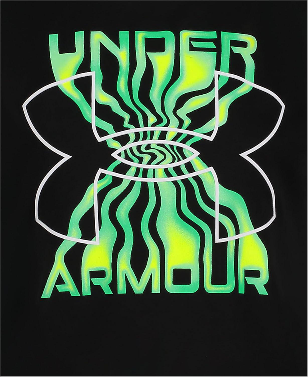 imageUnder Armour Boys Short Sleeve Shirt Crewneck Lightweight and BreathableInterconnect  Black