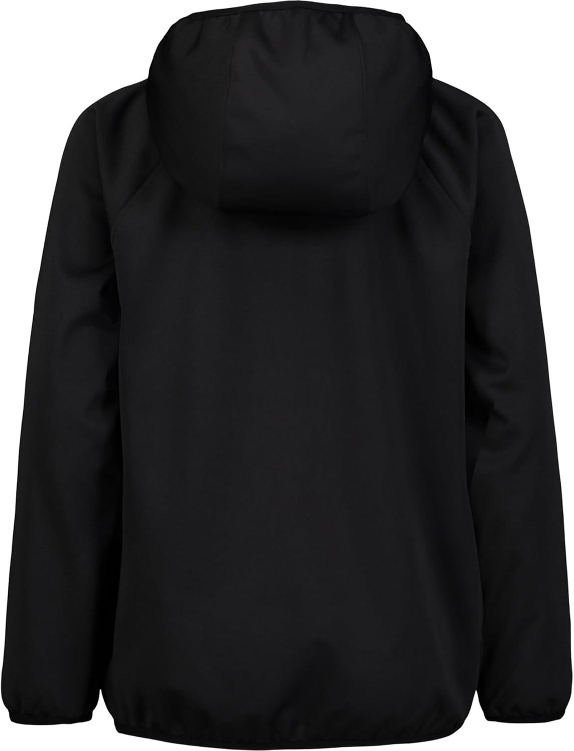 imageUnder Armour Boys Sim Softshell Jacket Hooded with Zipper Closure WaterResistant ampamp LightweightLegacy Black