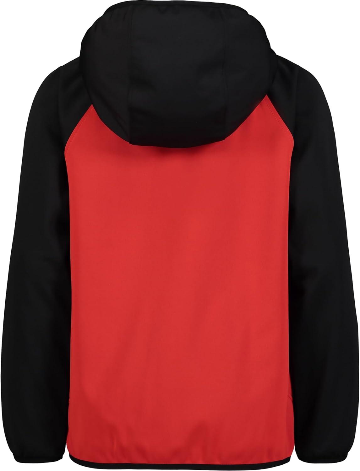 imageUnder Armour Boys Sim Softshell Jacket Hooded with Zipper Closure WaterResistant ampamp LightweightLegacy Red