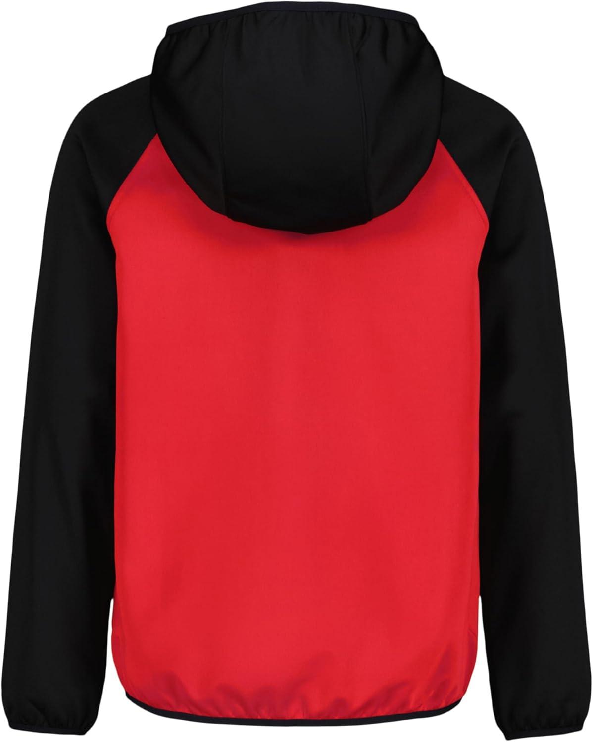 imageUnder Armour Boys Sim Softshell Jacket Hooded with Zipper Closure WaterResistant ampamp LightweightRed