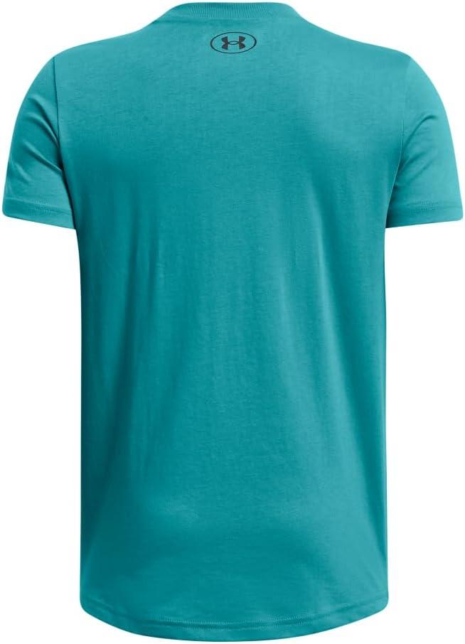 imageUnder Armour Boys Sportstyle Left Chest ShortSleeve TShirt464 Circuit Teal   Black