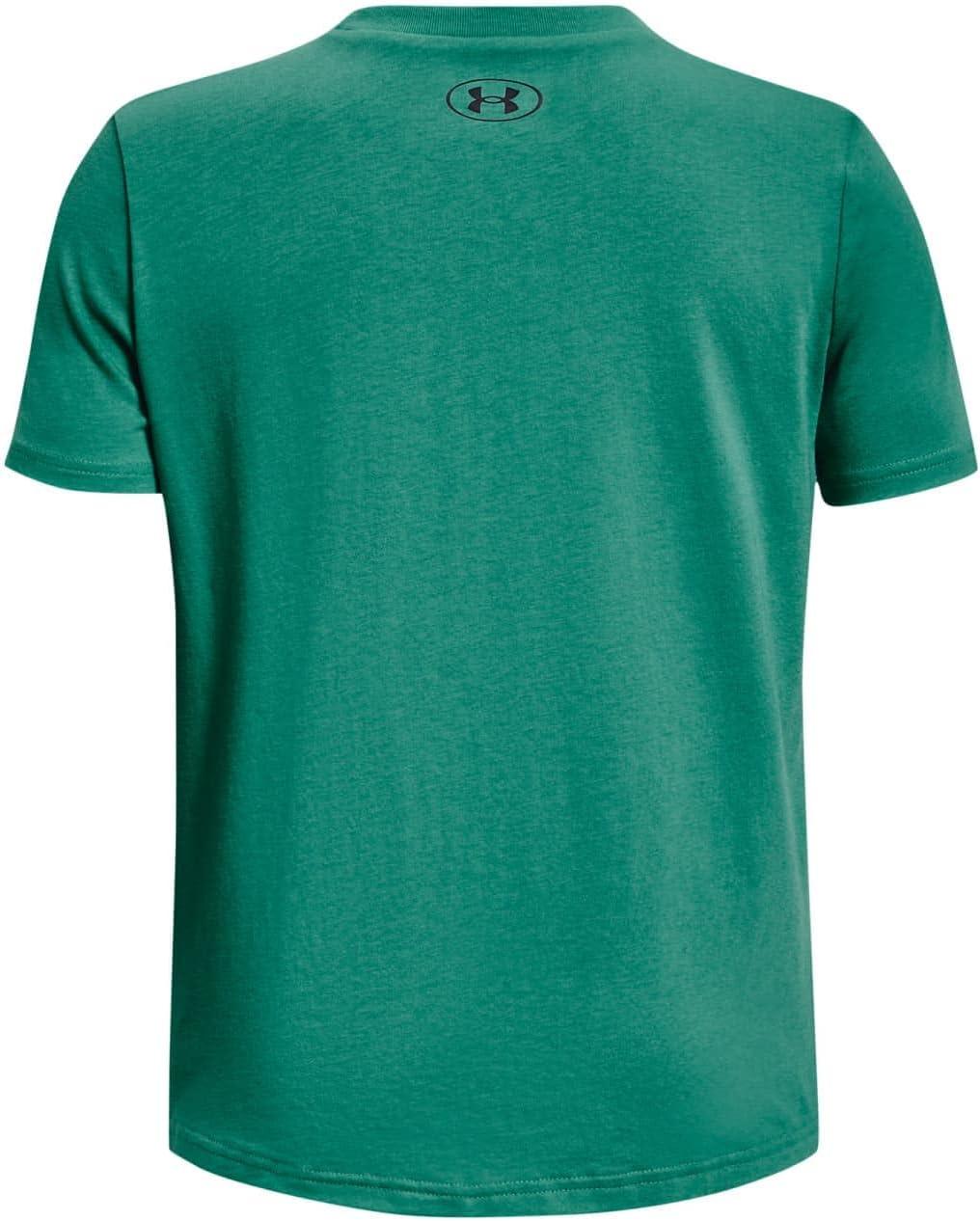 imageUnder Armour Boys Sportstyle Left Chest ShortSleeve TShirt508 Birdie Green  Black  Black