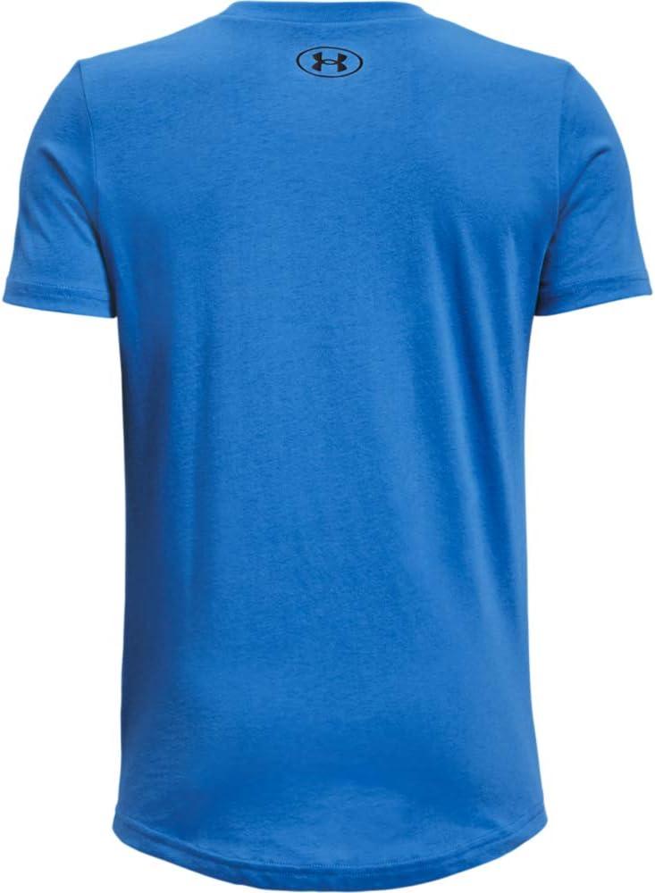 imageUnder Armour Boys Sportstyle Left Chest ShortSleeve TShirtBrilliant Blue 787Black