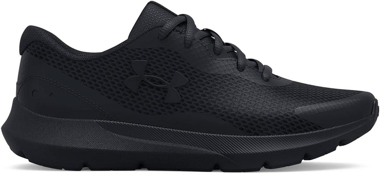 imageUnder Armour Boys Surge 3 Running ShoeBlack 002Black