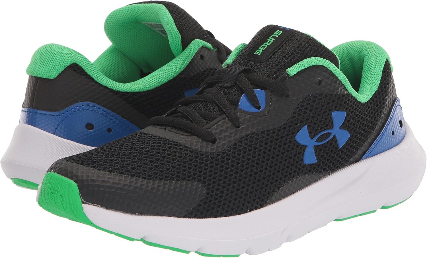 imageUnder Armour Boys Surge 3 Running ShoeBlack 004White