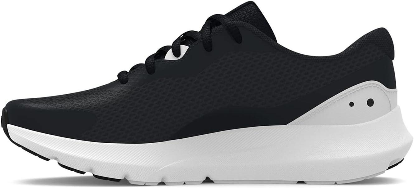 imageUnder Armour Boys Surge 3 Running ShoeBlackWhite