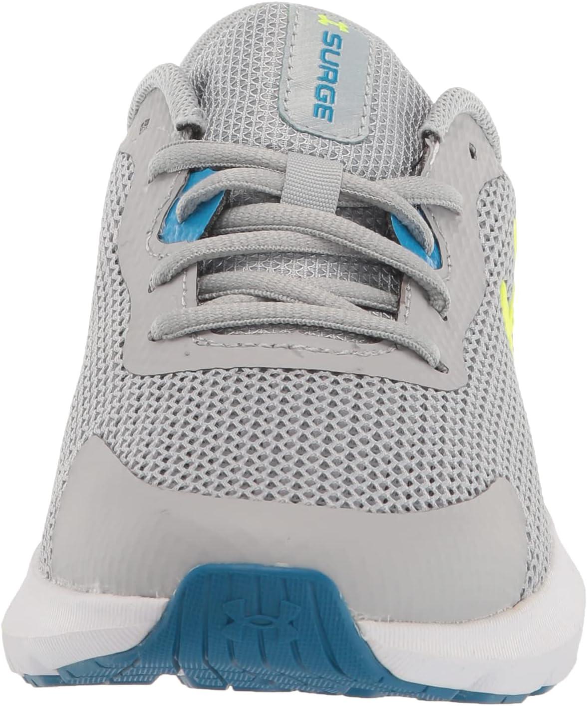 imageUnder Armour Boys Surge 3 Running ShoeMod Gray 100Highvis Yellow