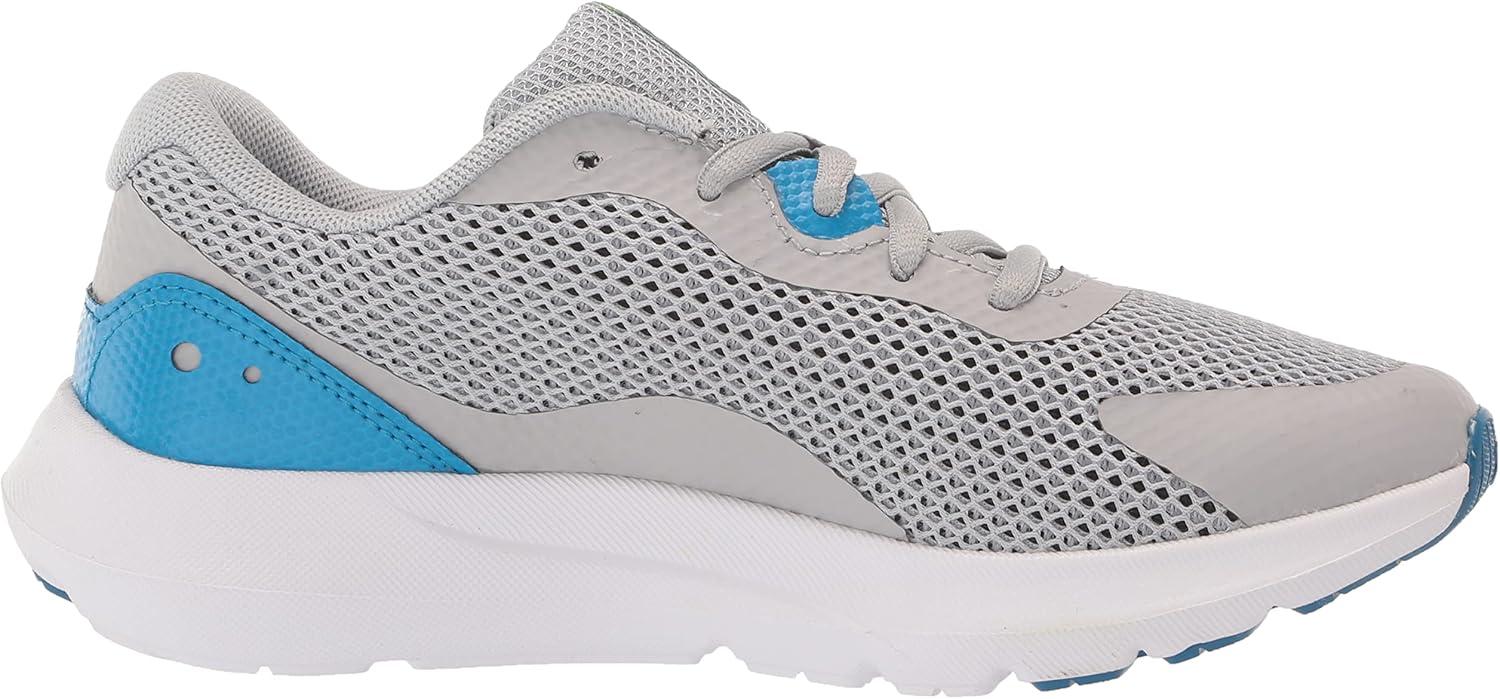 imageUnder Armour Boys Surge 3 Running ShoeMod Gray 100Highvis Yellow
