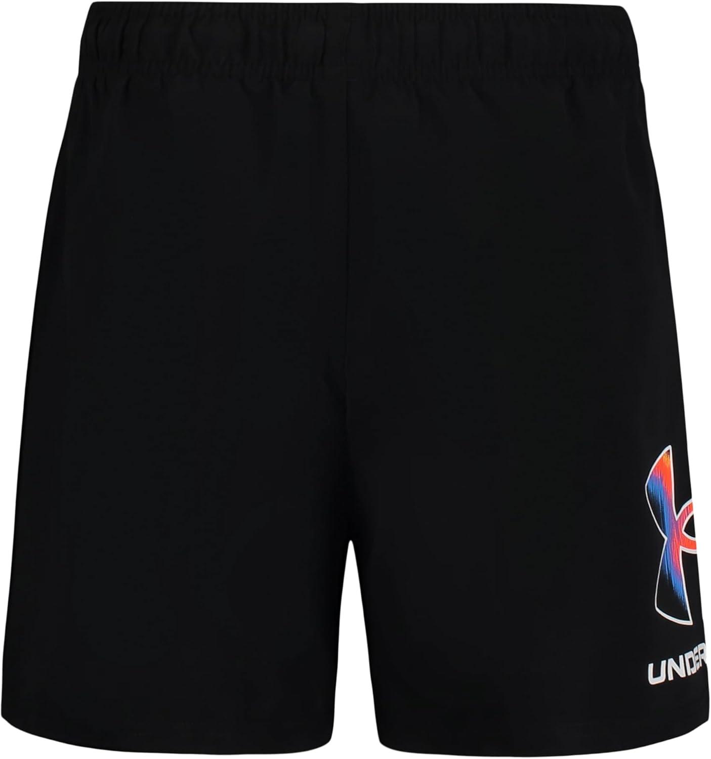 imageUnder Armour Boys Swim Trunk Shorts Lightweight ampamp Water Repelling Quick Dry MaterialBlack Core Volley
