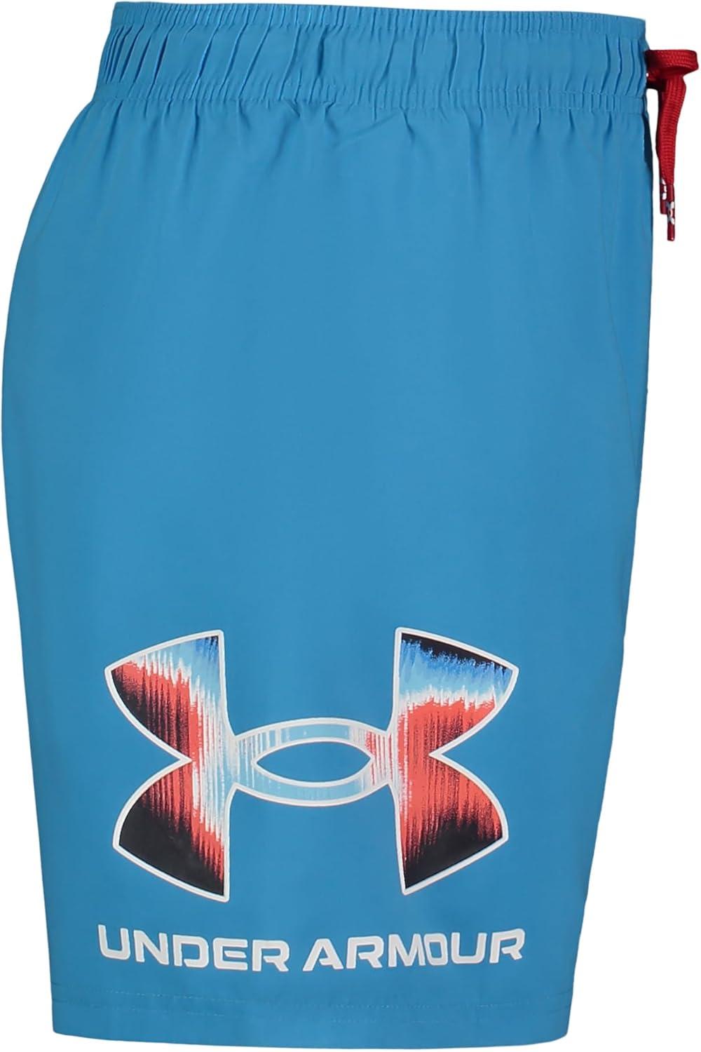 imageUnder Armour Boys Swim Trunk Shorts Lightweight ampamp Water Repelling Quick Dry MaterialCapri Core Volley