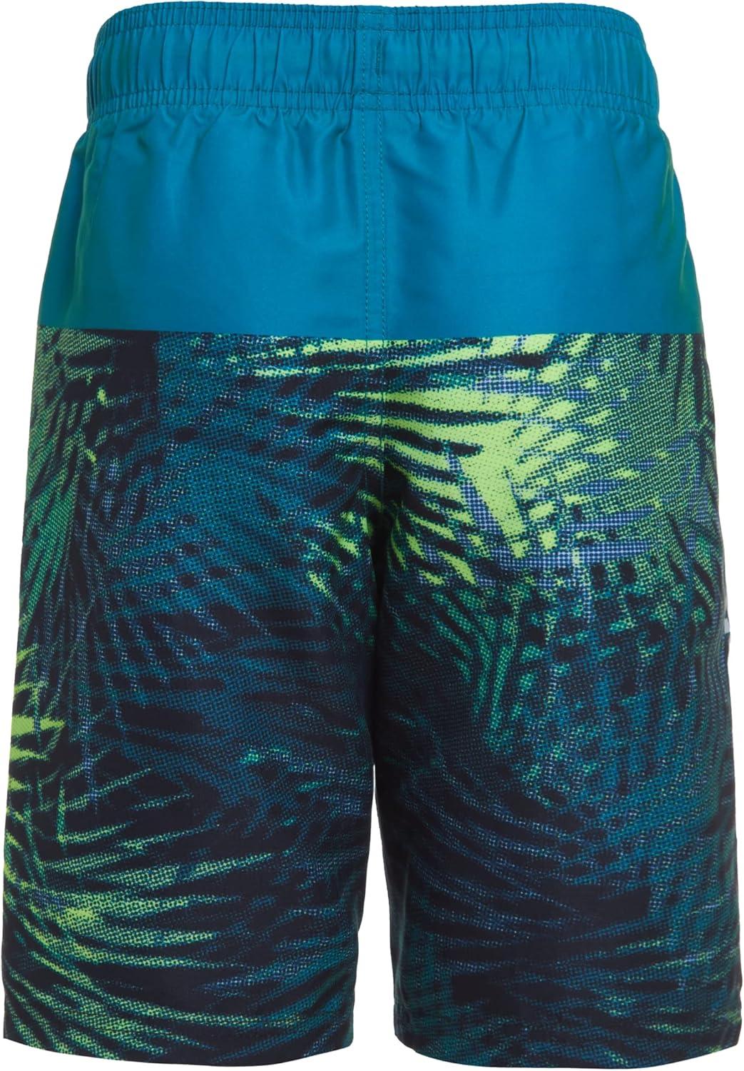 imageUnder Armour Boys Swim Trunk Shorts Lightweight ampamp Water Repelling Quick Dry MaterialCerulean Palm