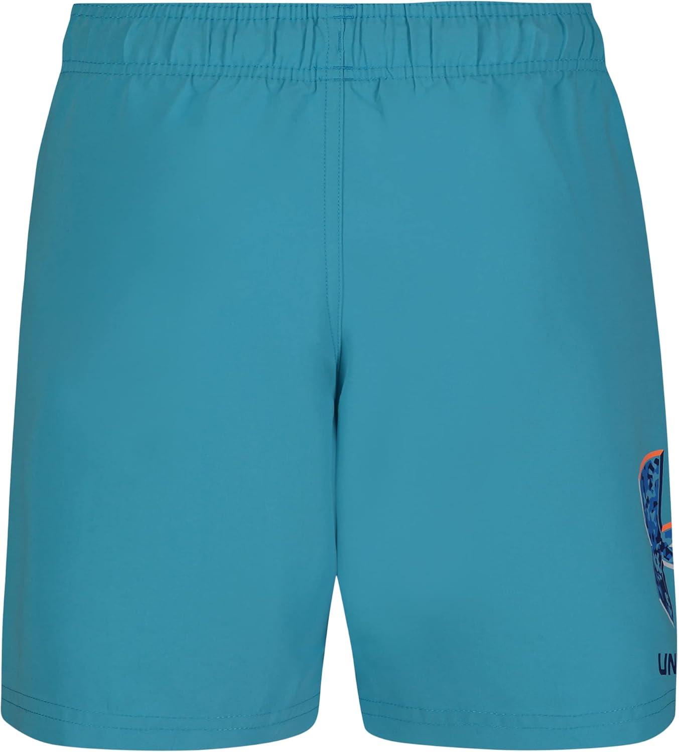 imageUnder Armour Boys Swim Trunk Shorts Lightweight ampamp Water Repelling Quick Dry MaterialGlacier Blue Speckle