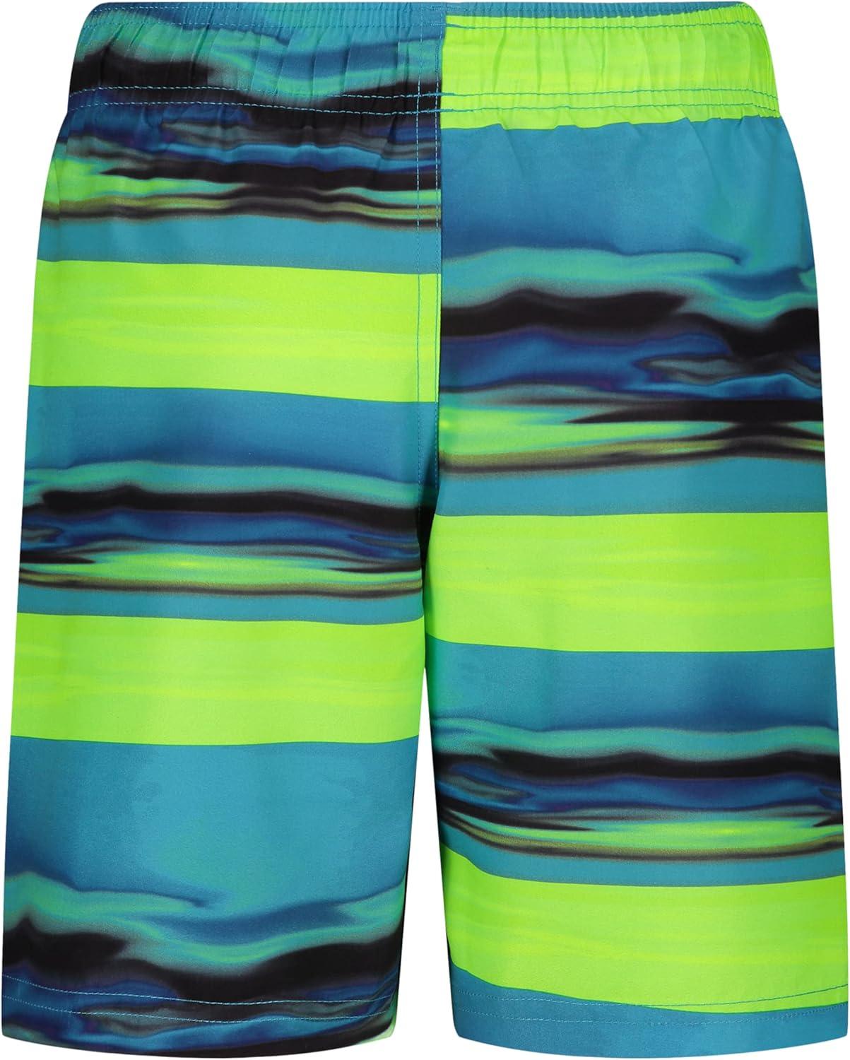 imageUnder Armour Boys Swim Trunk Shorts Lightweight ampamp Water Repelling Quick Dry MaterialGlacier Blue Stripe