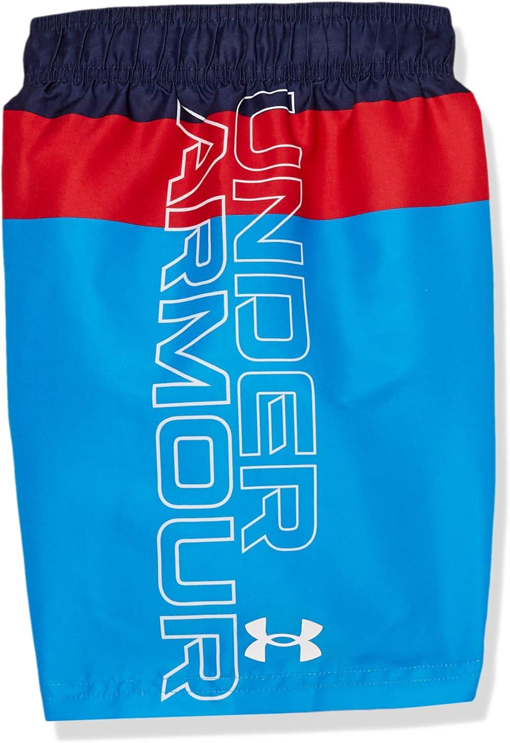 imageUnder Armour Boys Swim Trunk Shorts Lightweight ampamp Water Repelling Quick Dry MaterialMidnight Navy Triblock