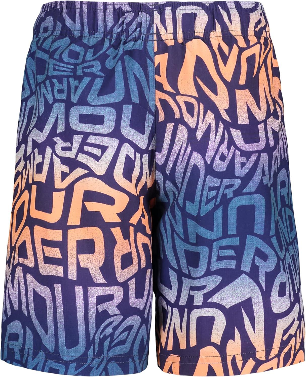 imageUnder Armour Boys Swim Trunk Shorts Lightweight ampamp Water Repelling Quick Dry MaterialMidnight Navy Warp