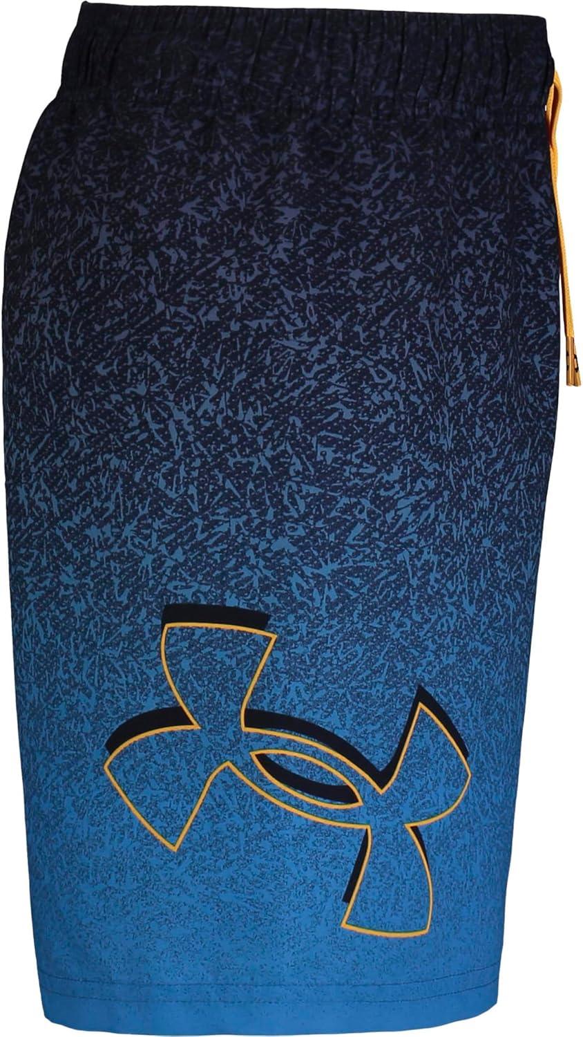 imageUnder Armour Boys Swim Trunk Shorts Lightweight ampamp Water Repelling Quick Dry MaterialTipped Viral Blue
