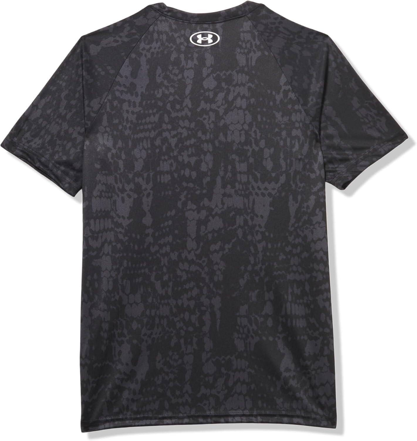 imageUnder Armour Boys Tech Big Logo Printed ShortSleeve TShirt010 Black   White