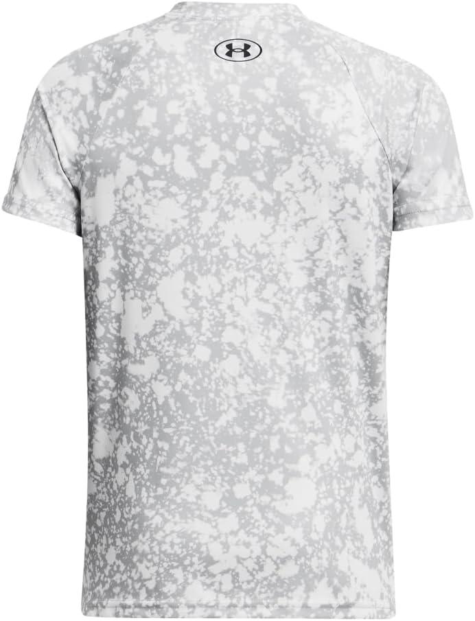 imageUnder Armour Boys Tech Big Logo Printed ShortSleeve TShirt016 Mod Gray   Black