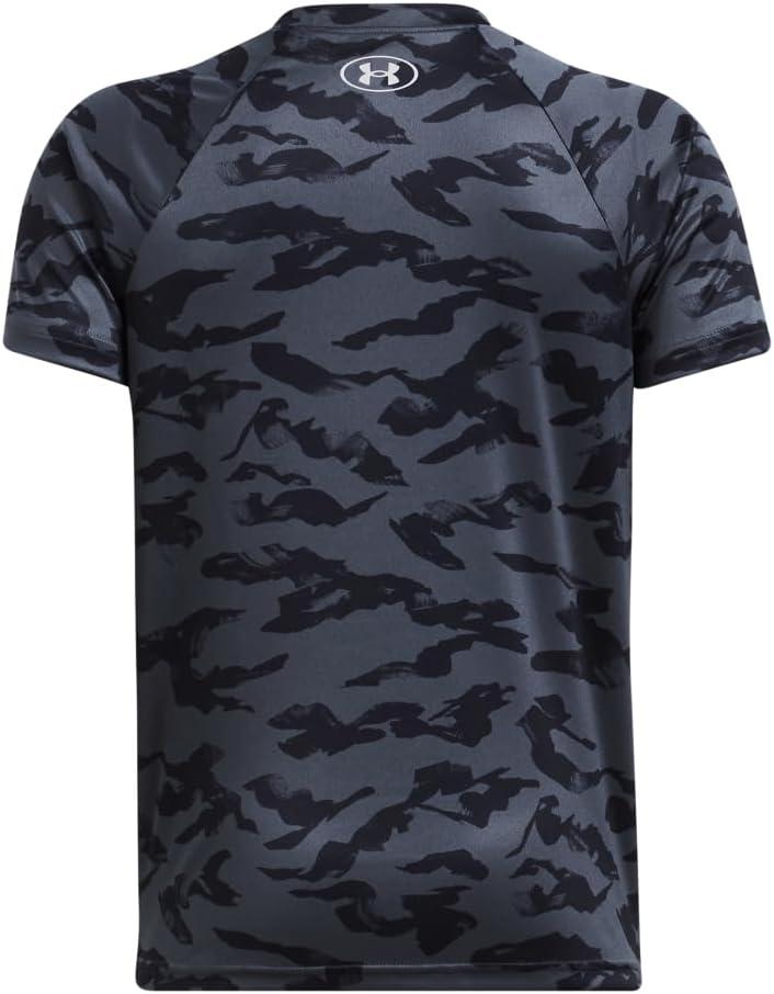 imageUnder Armour Boys Tech Big Logo Printed ShortSleeve TShirt045 Downpour Gray   Mod Gray