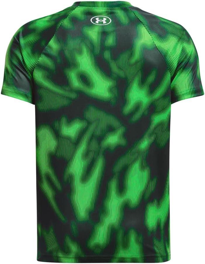 imageUnder Armour Boys Tech Big Logo Printed ShortSleeve TShirt322 Greenwood   White