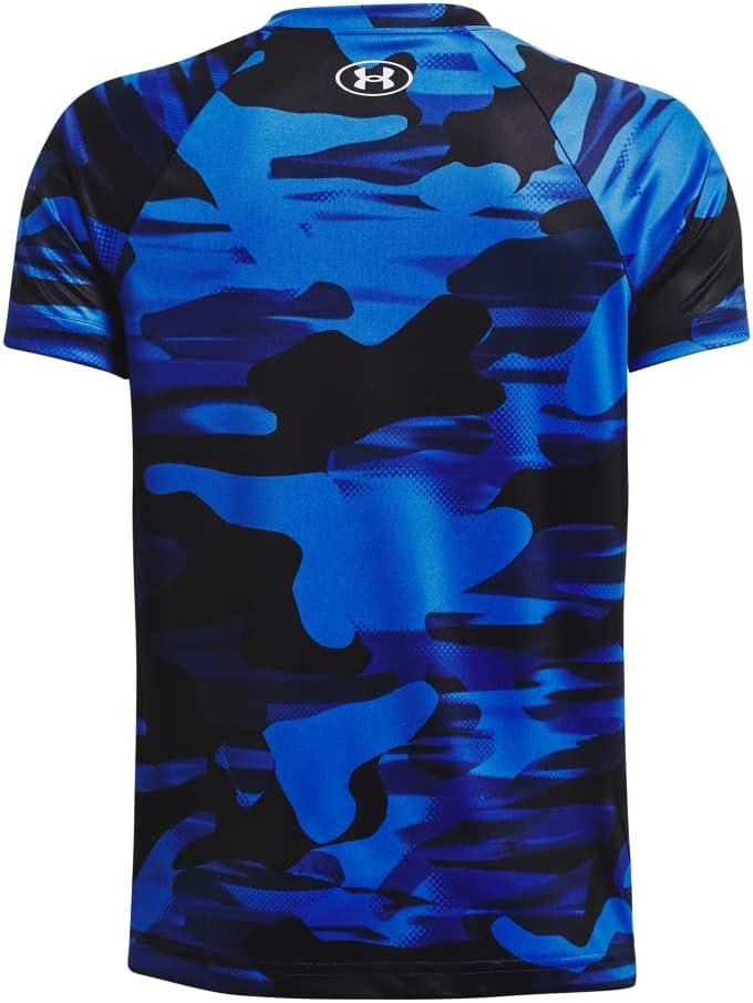 imageUnder Armour Boys Tech Big Logo Printed ShortSleeve TShirt401 Royal   White