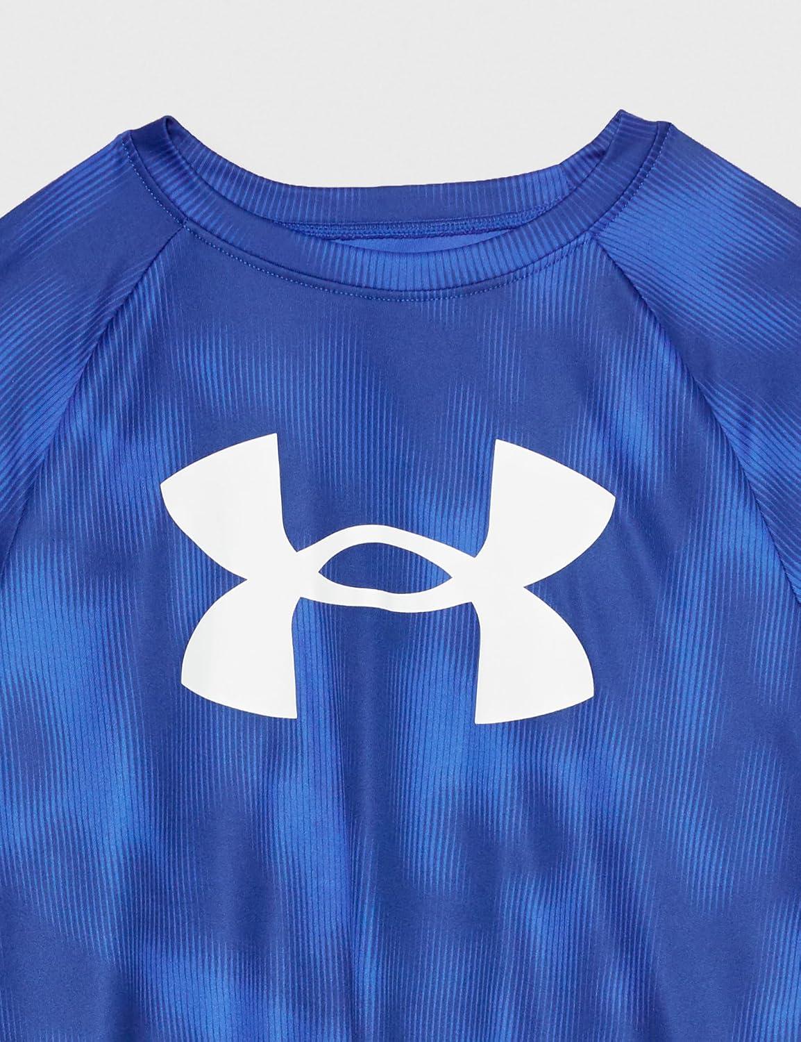 imageUnder Armour Boys Tech Big Logo Printed ShortSleeve TShirt402 Team Royal   White