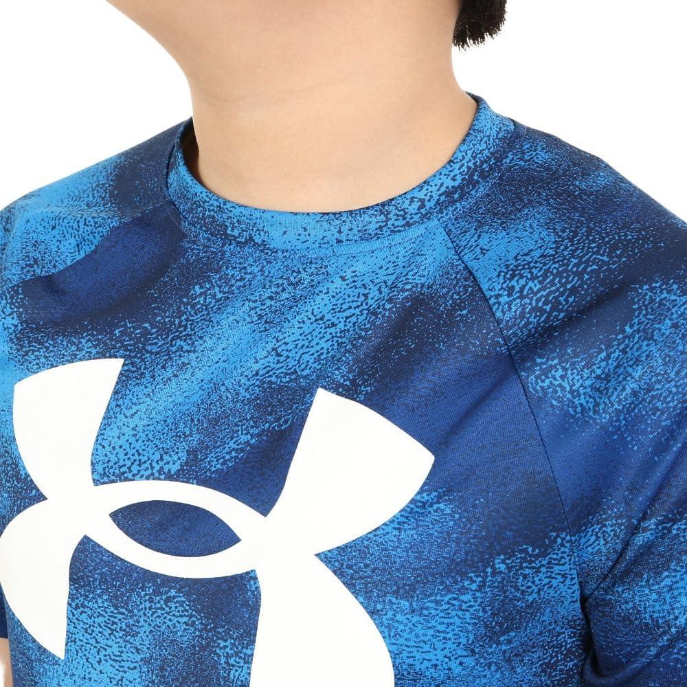 imageUnder Armour Boys Tech Big Logo Printed ShortSleeve TShirt471 Blue Mirage   White
