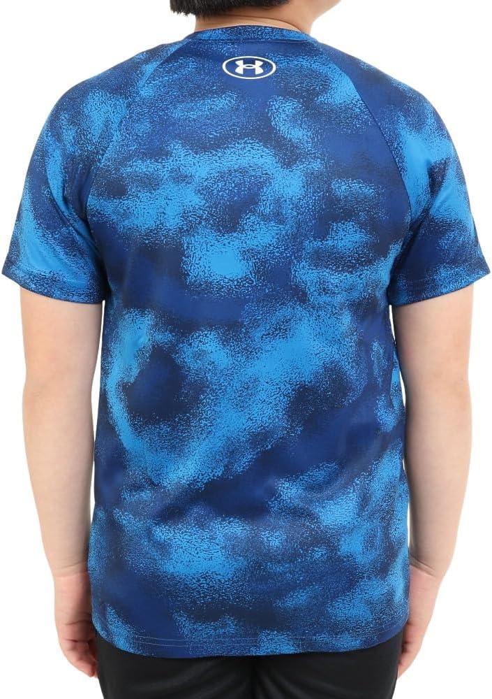 imageUnder Armour Boys Tech Big Logo Printed ShortSleeve TShirt471 Blue Mirage   White