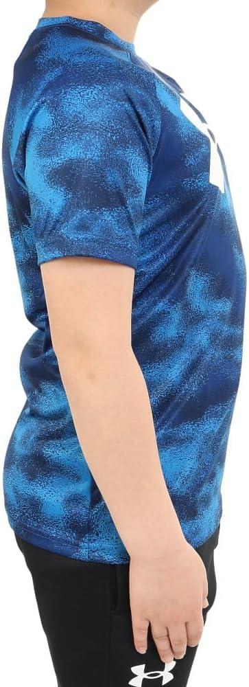 imageUnder Armour Boys Tech Big Logo Printed ShortSleeve TShirt471 Blue Mirage   White