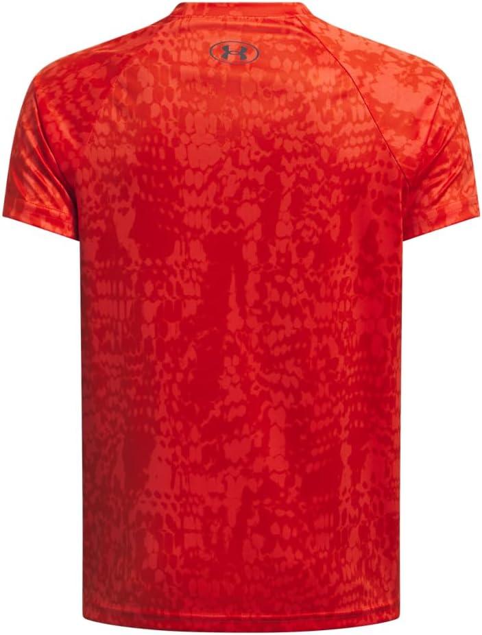 imageUnder Armour Boys Tech Big Logo Printed ShortSleeve TShirt847 Fire   Castlerock