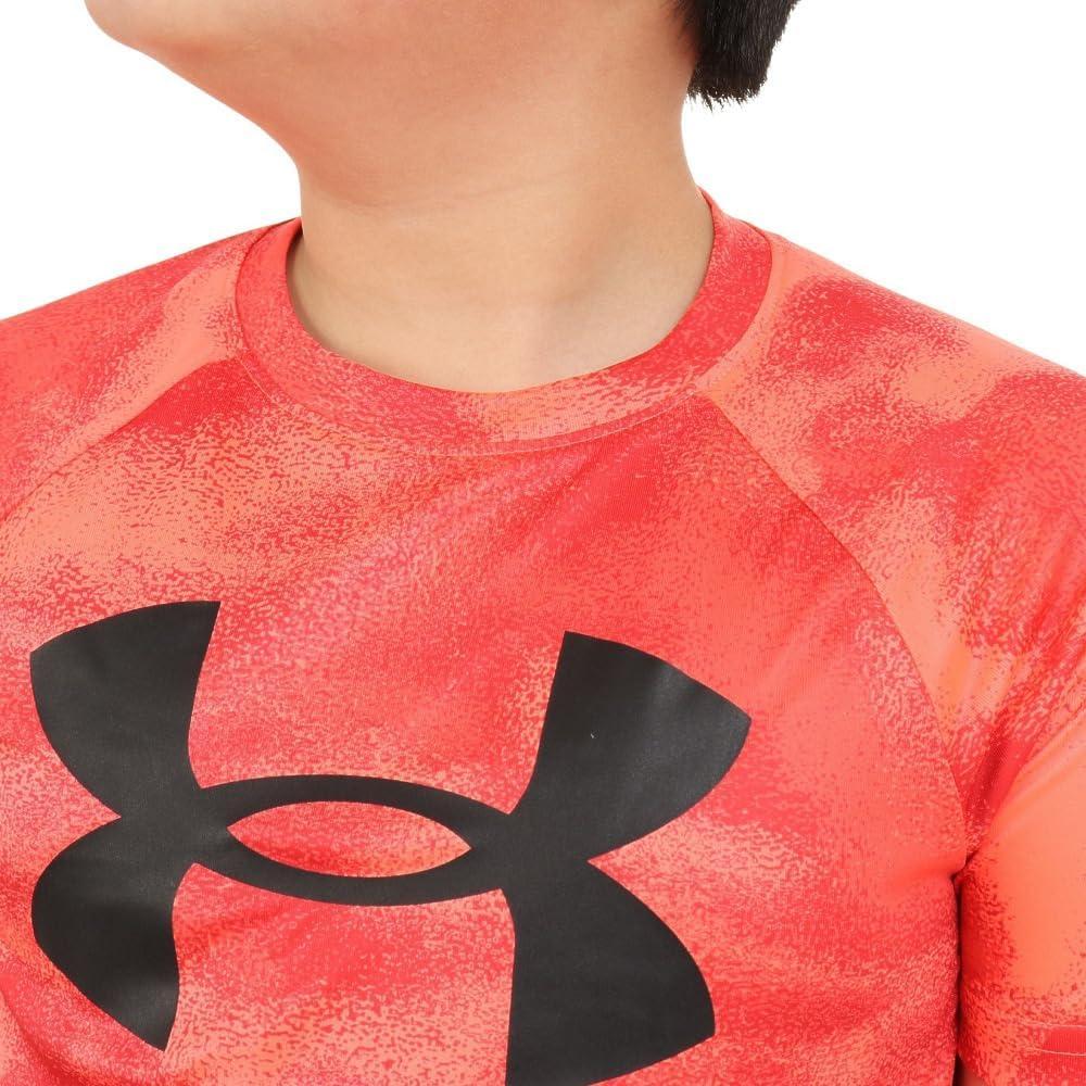 imageUnder Armour Boys Tech Big Logo Printed ShortSleeve TShirt877 After Burn   White