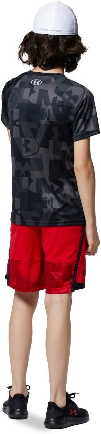 imageUnder Armour Boys Tech Big Logo Printed ShortSleeve TShirtBlack 001White