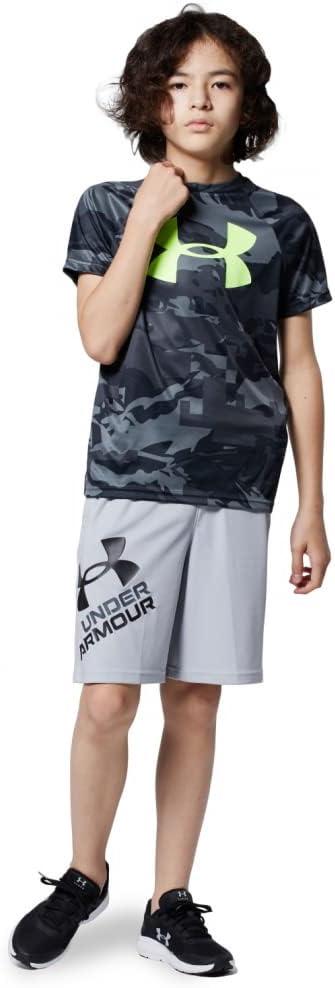 imageUnder Armour Boys Tech Big Logo Printed ShortSleeve TShirtBlack 002White