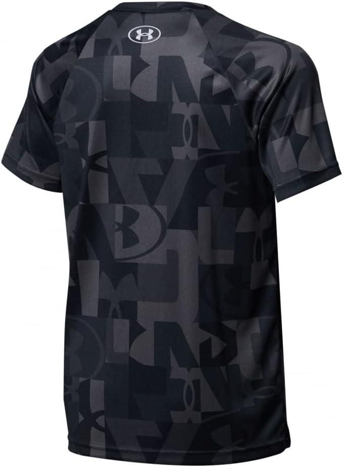 imageUnder Armour Boys Tech Big Logo Printed ShortSleeve TShirtBlack 002White