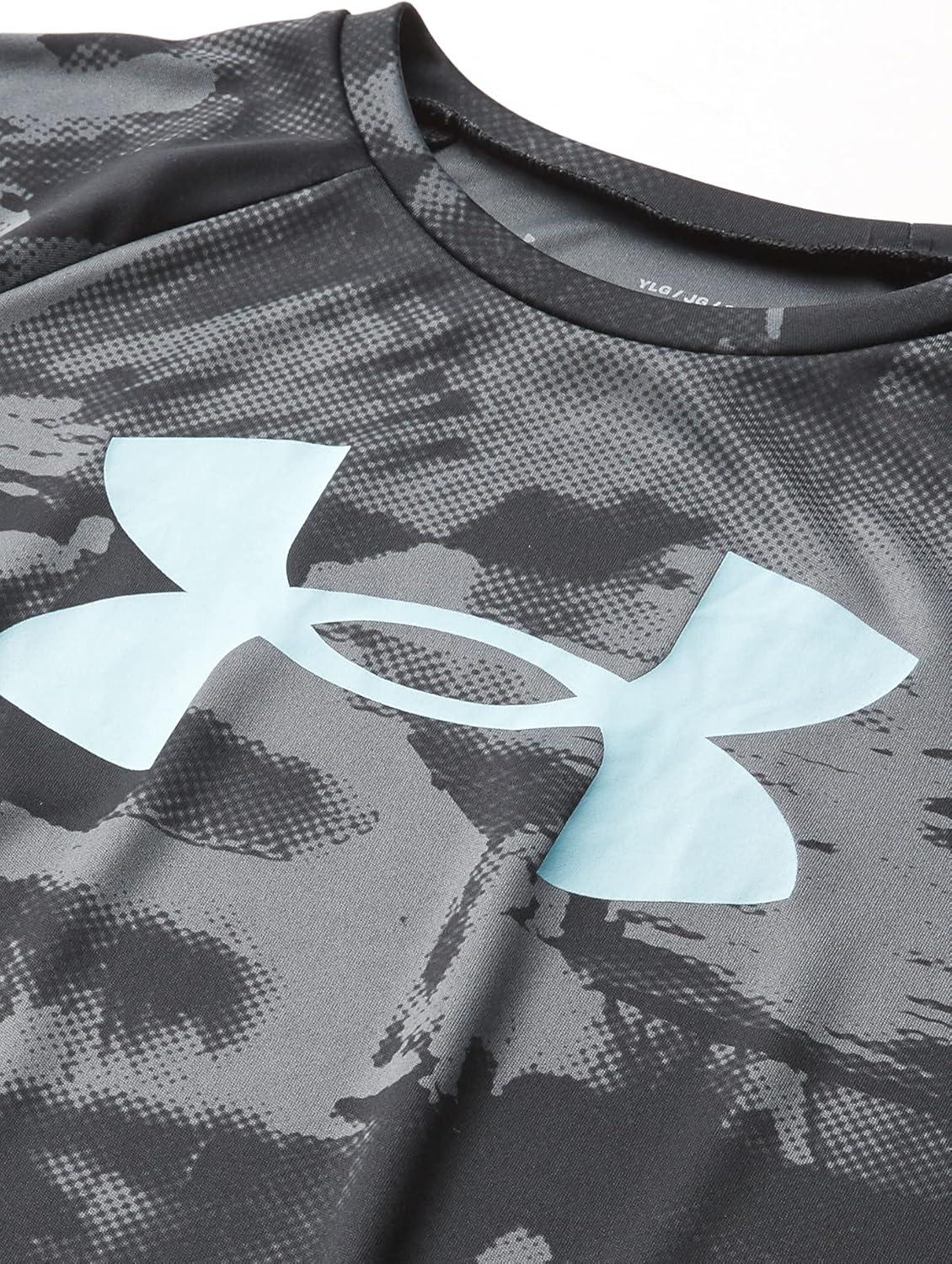 imageUnder Armour Boys Tech Big Logo Printed ShortSleeve TShirtBlack 003Breeze