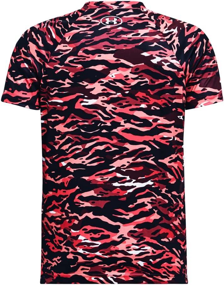 imageUnder Armour Boys Tech Big Logo Printed ShortSleeve TShirtBlack Rose 664White