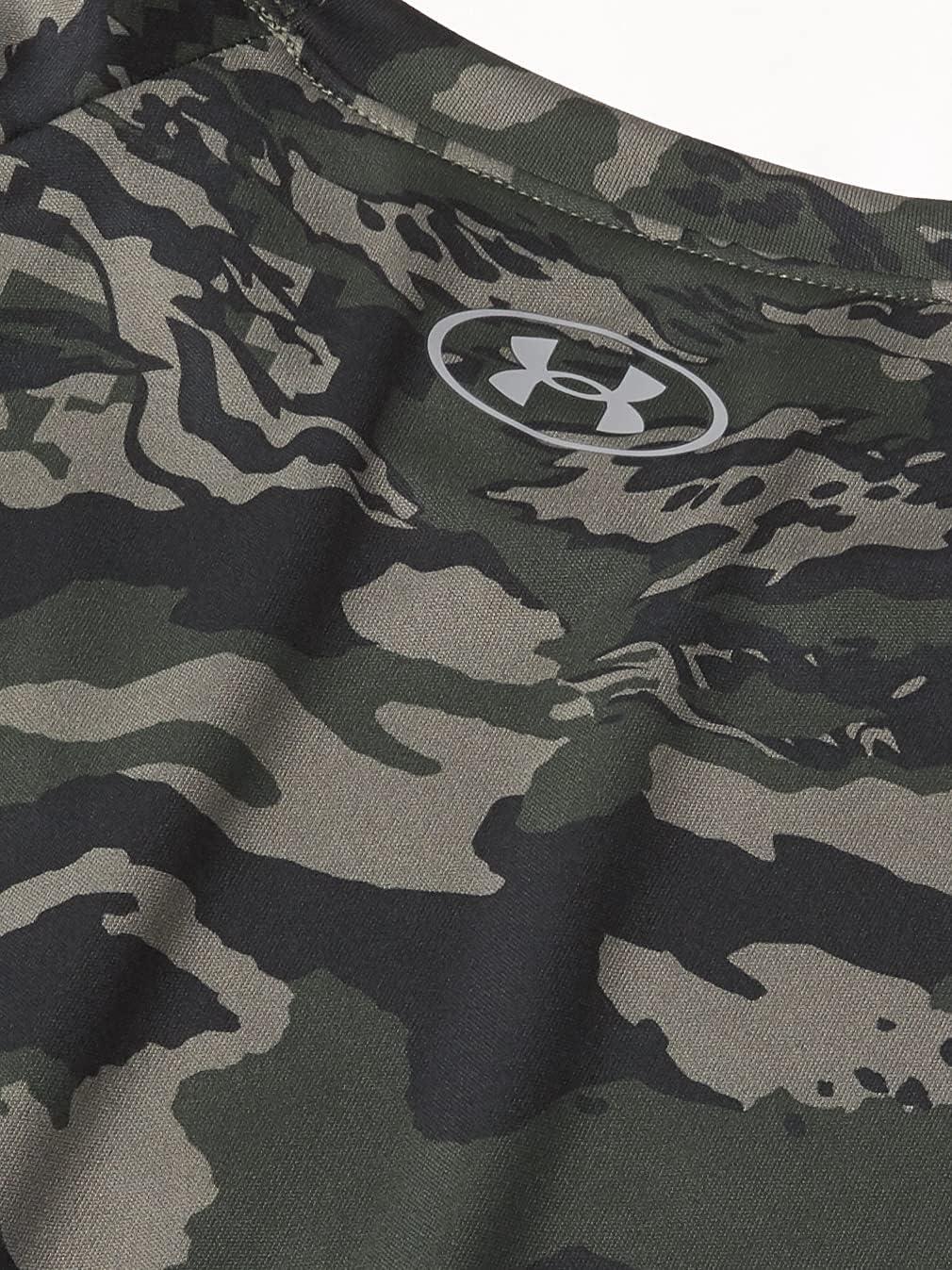 imageUnder Armour Boys Tech Big Logo Printed ShortSleeve TShirtMarine Od Green 390Concrete