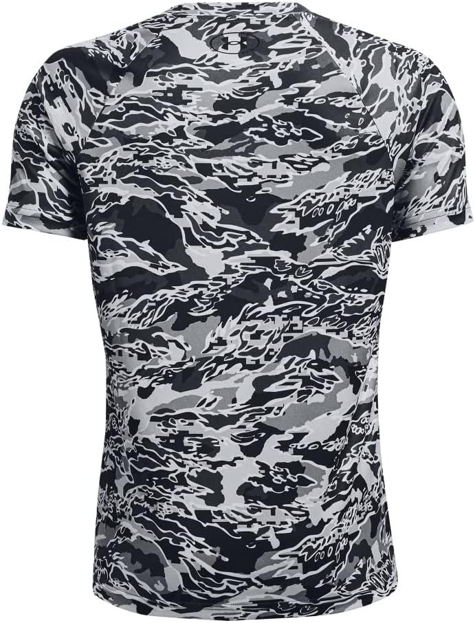 imageUnder Armour Boys Tech Big Logo Printed ShortSleeve TShirtPitch Gray 013Black