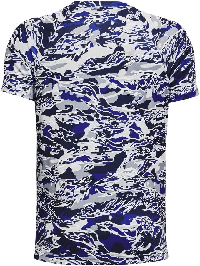 imageUnder Armour Boys Tech Big Logo Printed ShortSleeve TShirtRoyal 400White