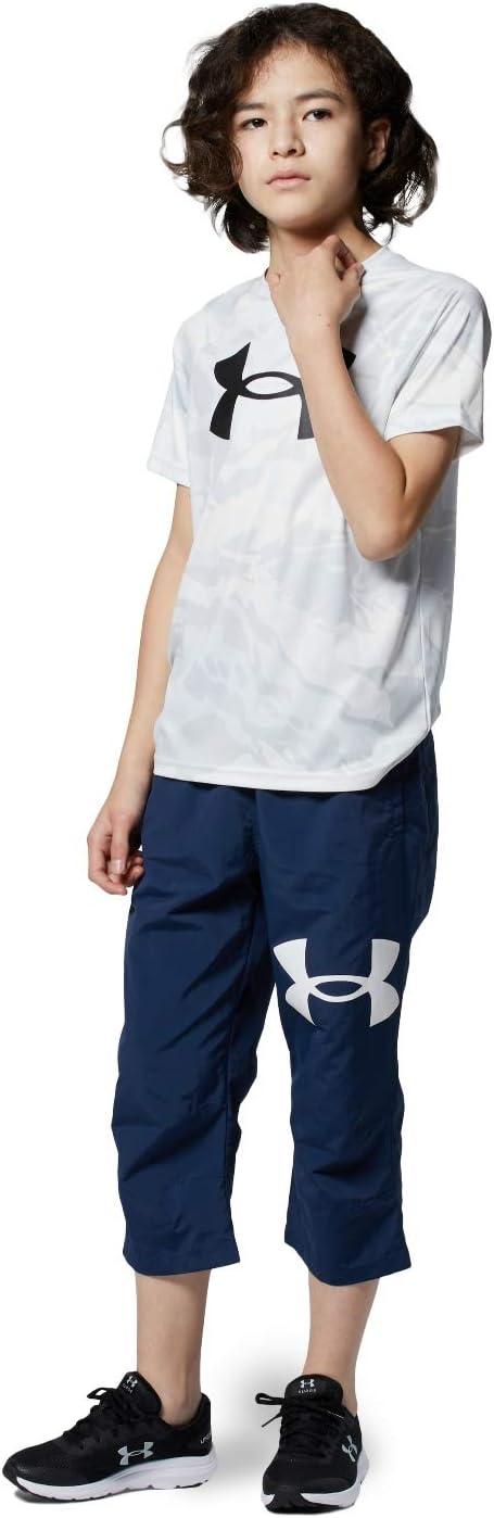 imageUnder Armour Boys Tech Big Logo Printed ShortSleeve TShirtWhite 100Black