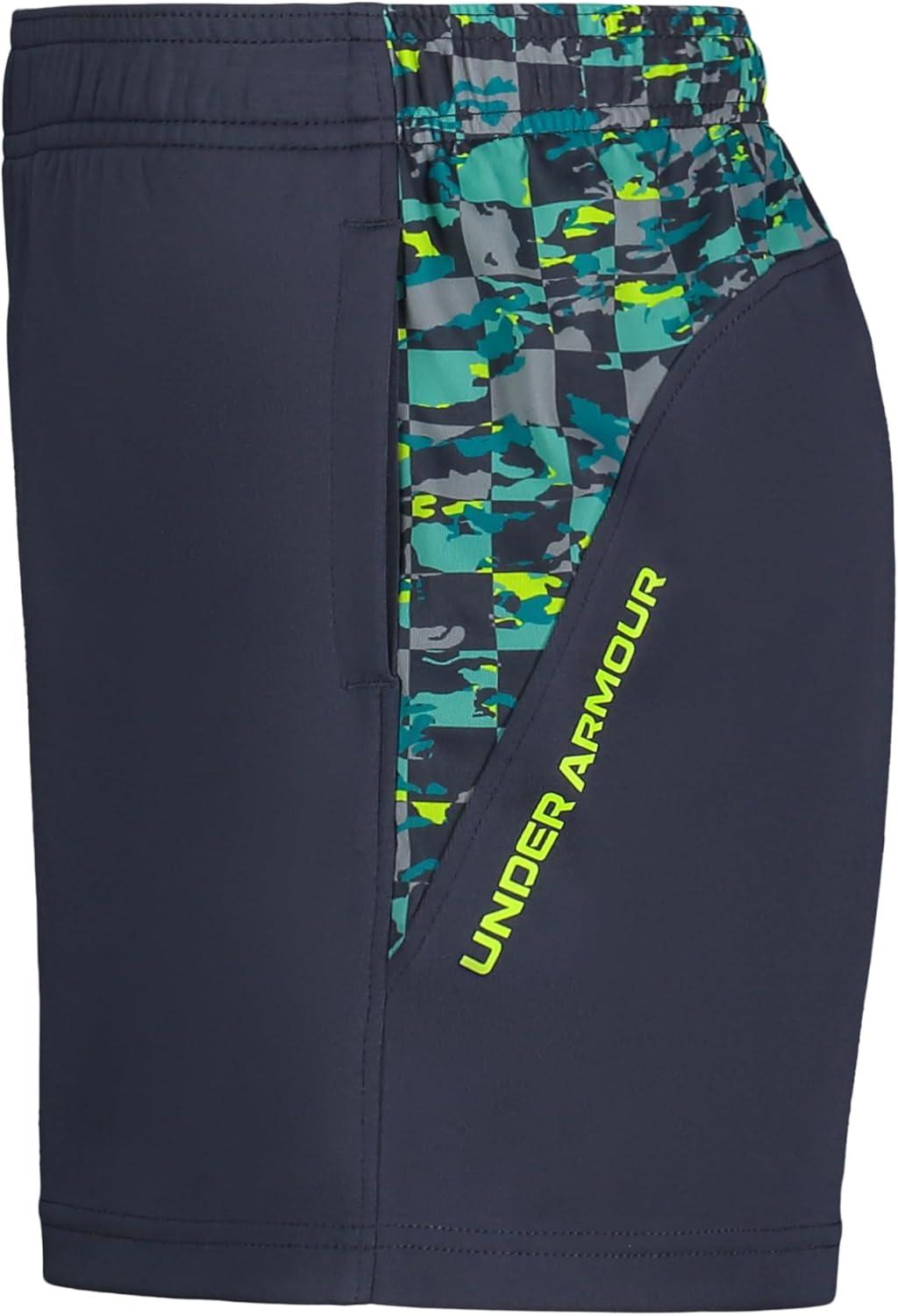 imageUnder Armour Boys Ua Tech Blocked Print ShortDownpour Gray Checker
