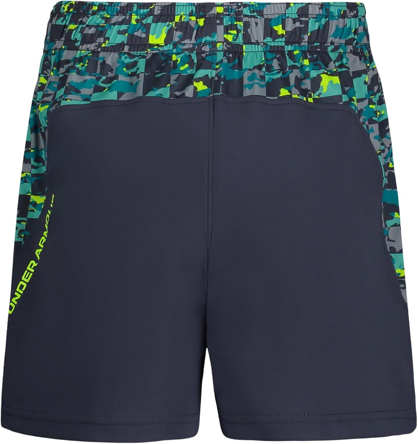 imageUnder Armour Boys Ua Tech Blocked Print ShortDownpour Gray Checker