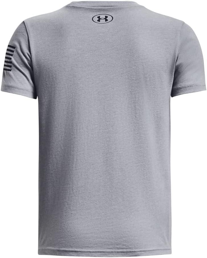 imageUnder Armour Freedom Eagle Boys TShirt035 Steel Medium Heather   Academy