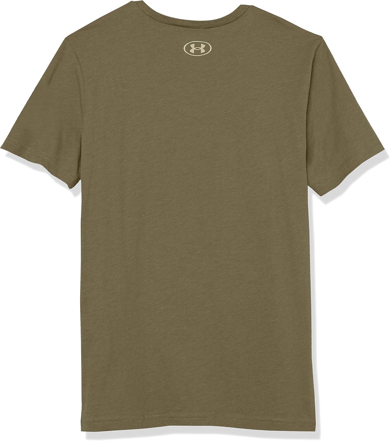 imageUnder Armour Freedom Eagle Boys TShirt390 Marine Od Green   Khaki Base