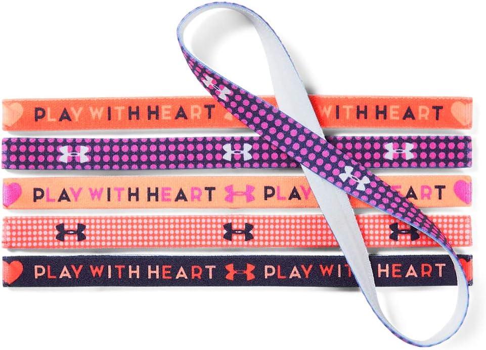 imageUnder Armour Girls Graphic Headbands 6PackAfter Burn 877Peach Horizon