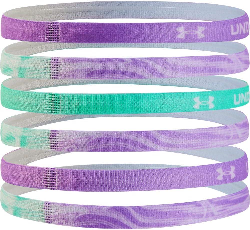 imageUnder Armour Girls Graphic Headbands 6PackComet Green 361White