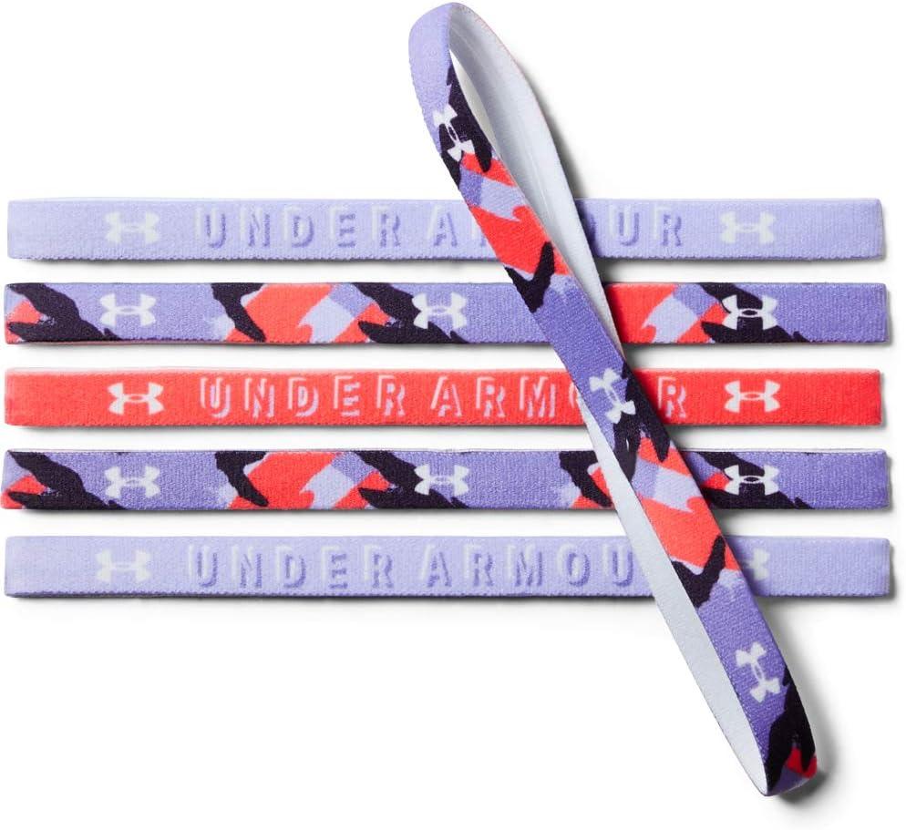 imageUnder Armour Girls Graphic Headbands 6PackPurple Crest 536Onyx White