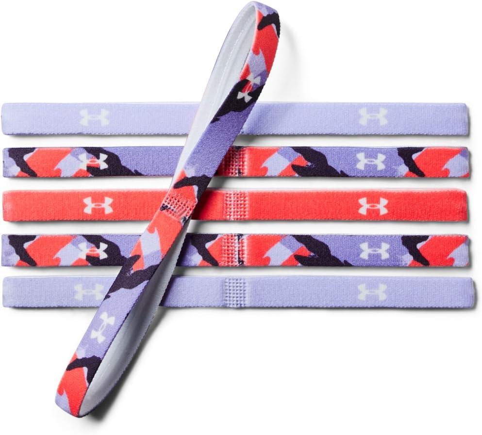 imageUnder Armour Girls Graphic Headbands 6PackPurple Crest 536Onyx White